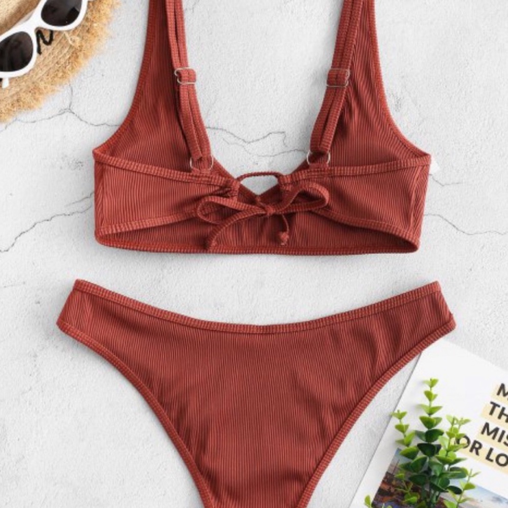 Burnt orange bikini set
